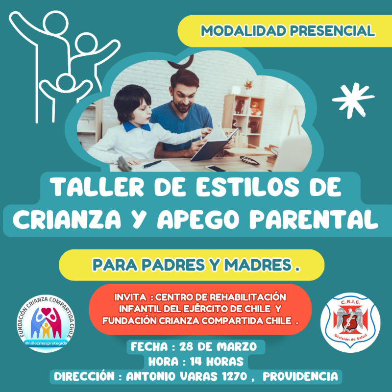 📢 Taller para Padres, Madres y Familias participantes del CRIE 🏡👨‍👩‍👧‍👦